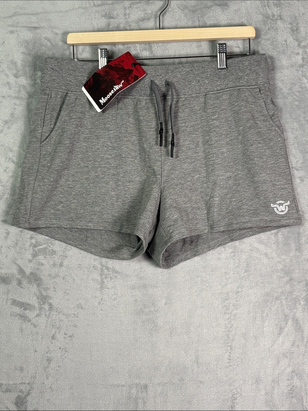 NWT New Moosejaw Heather Gray Lakeside Shorts Women Size XL